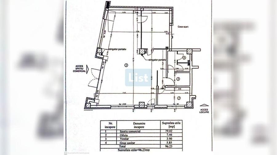 Spațiu comercial, de 96.230003356934 mp, în Gară