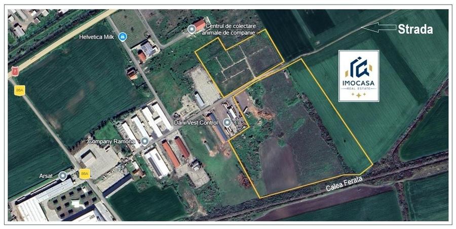 Teren agricol extravilan de 82400 mp, în Nord-Vest