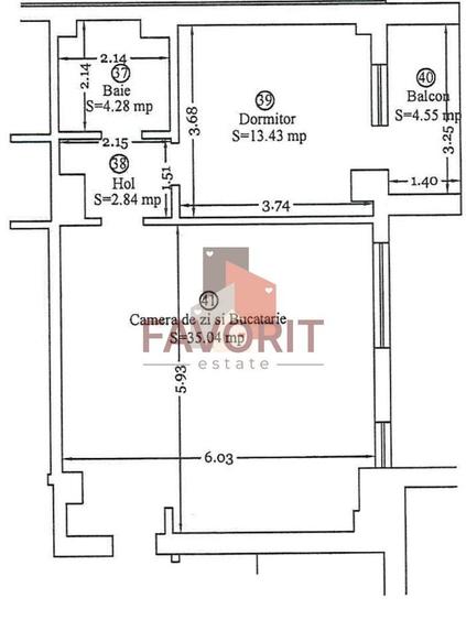 Apartament cu 2 camere semidecomandat, mobilat în Aradului
