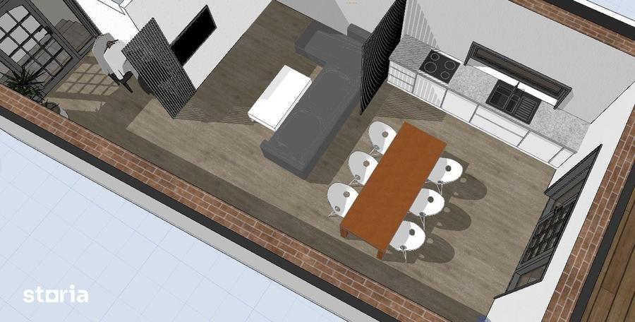 Casă cu 3 camere cu Teren 150 Mp în Calea București