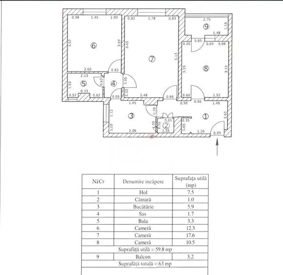 Apartament Luminos Insorit 3 Camerare I Astra - 5