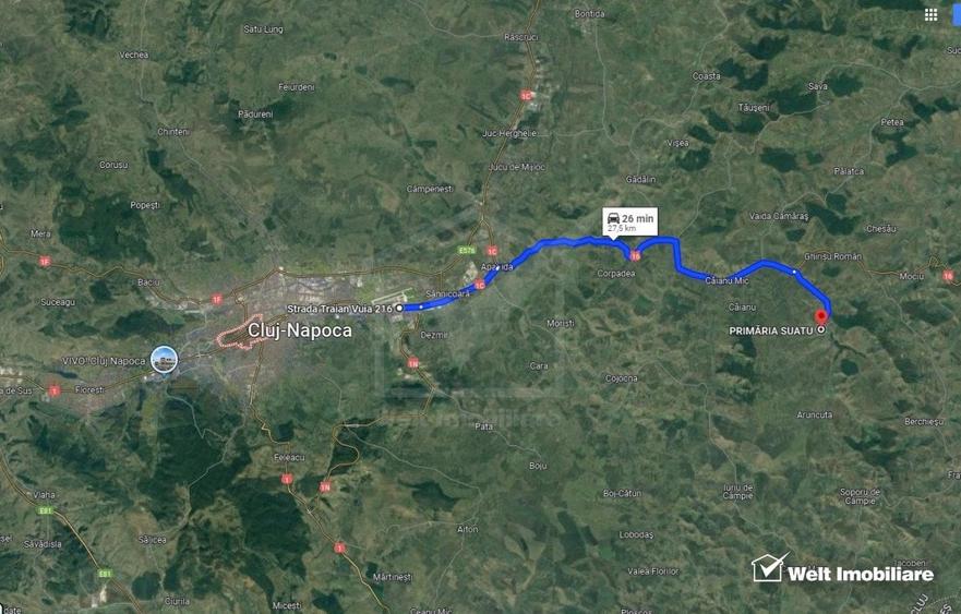 Teren Construcții intravilan de 1702 mp, în Suatu