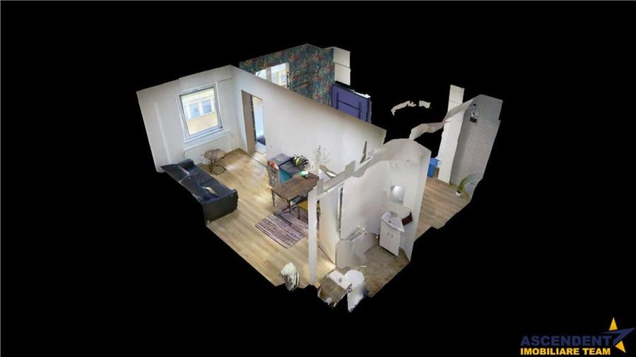 Apartament cu 2 camere decomandat în Central