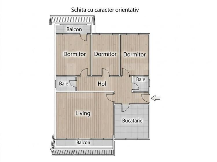 De inchirat: Apartament 4 camere, 78 mp, zona centrala Turda - 5