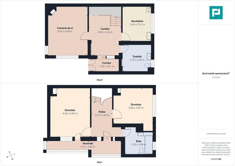 Casă cu 3 camere cu Teren 184 Mp în Ultracentral