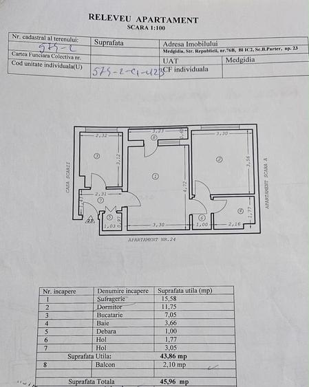 Apartament cu 2 camere în Central
