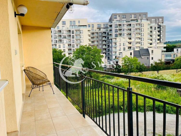 Apartament cu 2 camere semidecomandat, mobilat în Bună Ziua