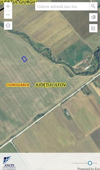 Proprietar - Teren 813 mp utili + Cota Drum 173 mp - Darvari, Ciorogarla - Deschidere 28,69 m - Langa A0 - 39.900 Euro neg. - 2