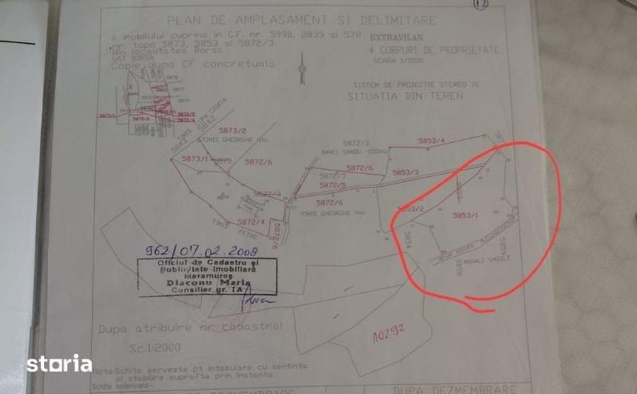 Teren de 3700 mp, în Central