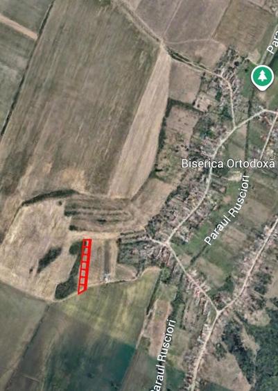 Teren agricol extravilan de 651 mp, în Rusciori