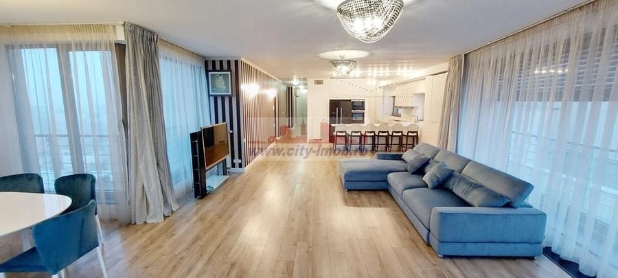 Penthouse cu 3 camere decomandat, mobilat în Eminescu