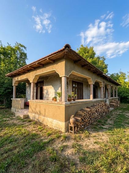 Casă individuală cu 3 camere cu Canalizare în Budeni
