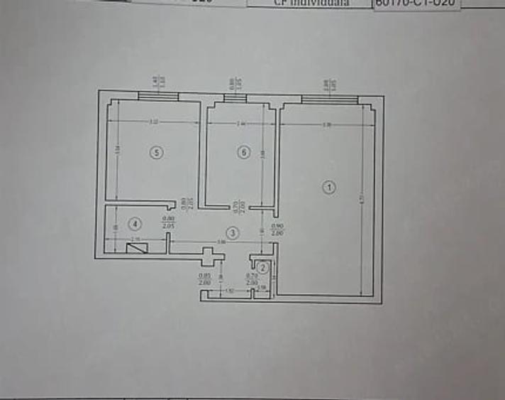 Apartament cu 2 camere decomandat în Central