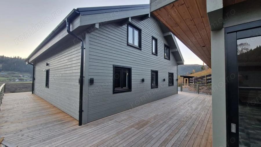 Vila noua de lemn de vanzare complet echipata Toplita - 8
