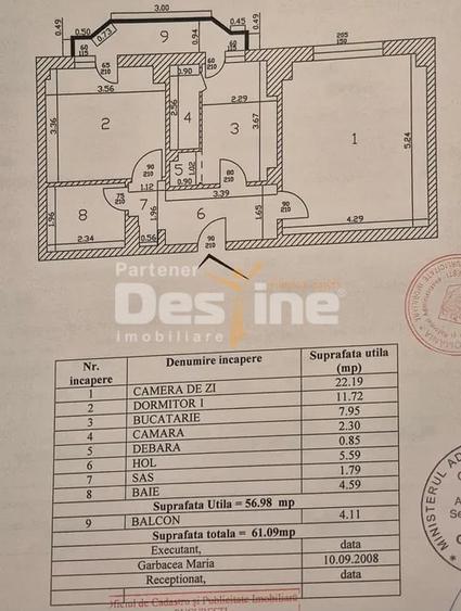 Apartament cu 2 camere decomandat, mobilat în Iancului