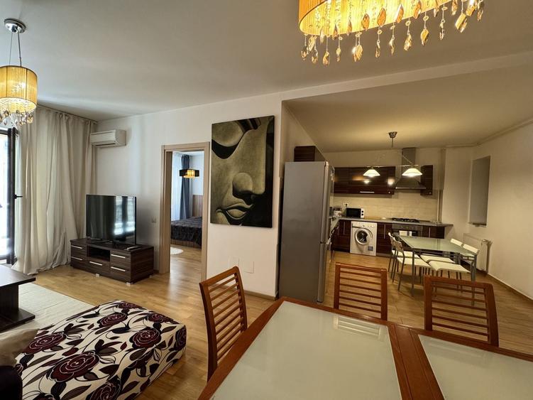 Apartament cu 2 camere decomandat, mobilat în Herăstrău