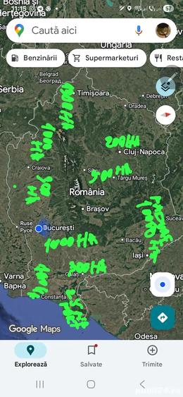 Vand Teren agricol Constanta 700ha 4600E ha, Timisoara 1300 ha 7000 euroha, Bra?ov 500 ha - 1
