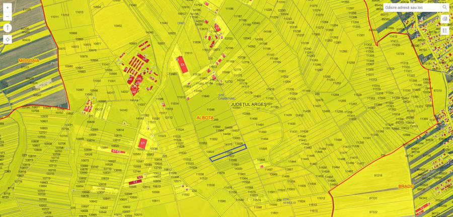 Teren Construcții extravilan de 9500 mp, în Albota