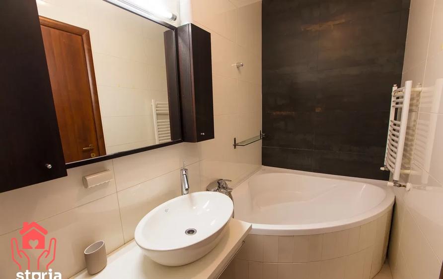Apartament cu 2 camere semidecomandat, mobilat în Băneasa