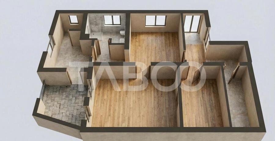 Casa individuala 3 camere garaj si teren liber 207 mp Trei S - 10