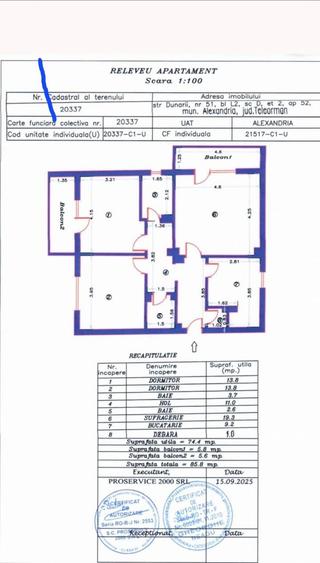 Apartament de vanzare 3 camere, zona HCC - 2