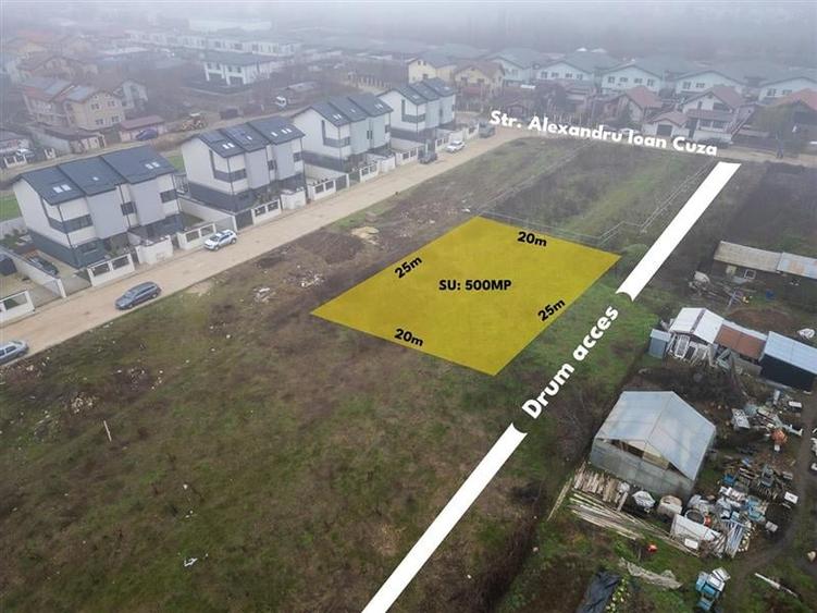 STR ALEXANDRU IOAN CUZA,LIDL,TEREN  500 MP,ASFALT,GAZ,CURENT,CANALIZARE - 1