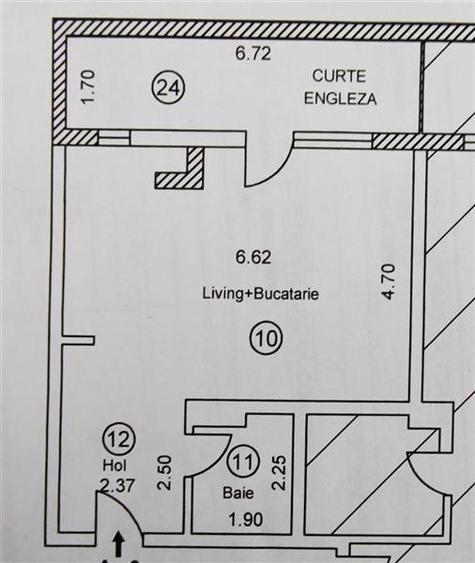 Garsoniera Demisol 52mp - terasa englezeasca - loc parcare inclus - 14