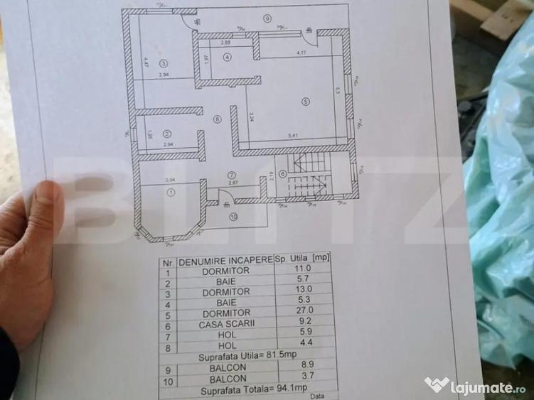 Casa semifinisata 5 camere+mansarda, 163 mp, Ploiestiori - 4