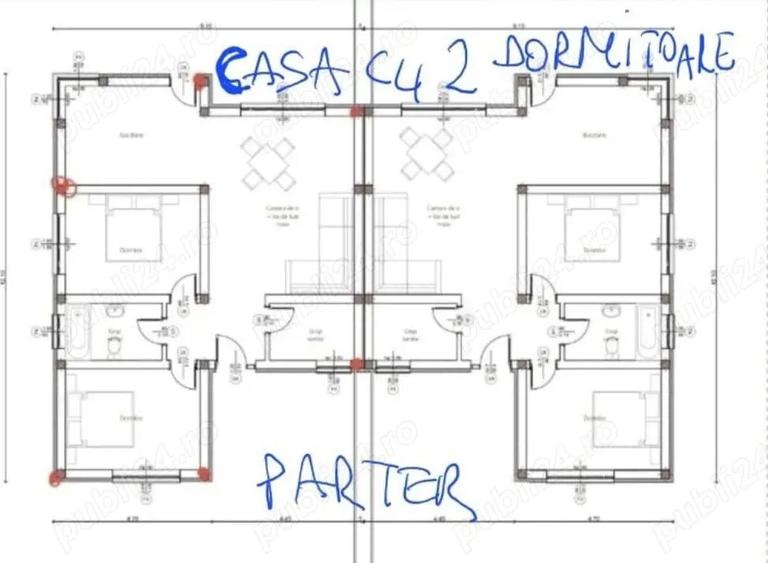 Vand casa noua, singur in curte, duplex pe unu 1 si 2 nivele. loc. Voiniceni - 3