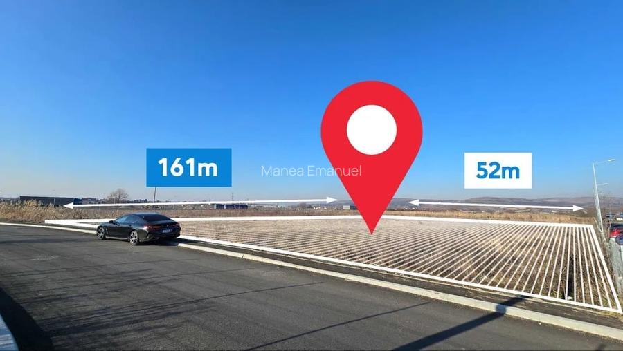 Teren 8600 mp Intravilan – Parcul Industrial  Cluj-Napoca