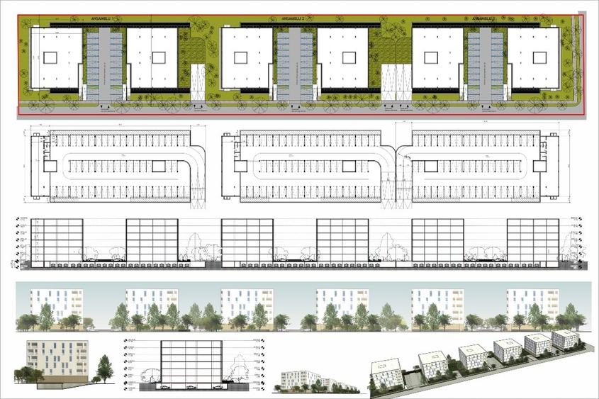 Teren 10.000mp + CU construire, P+5E, Proiect 210 ap, Sect. 1, Metrou Straulesti - 12