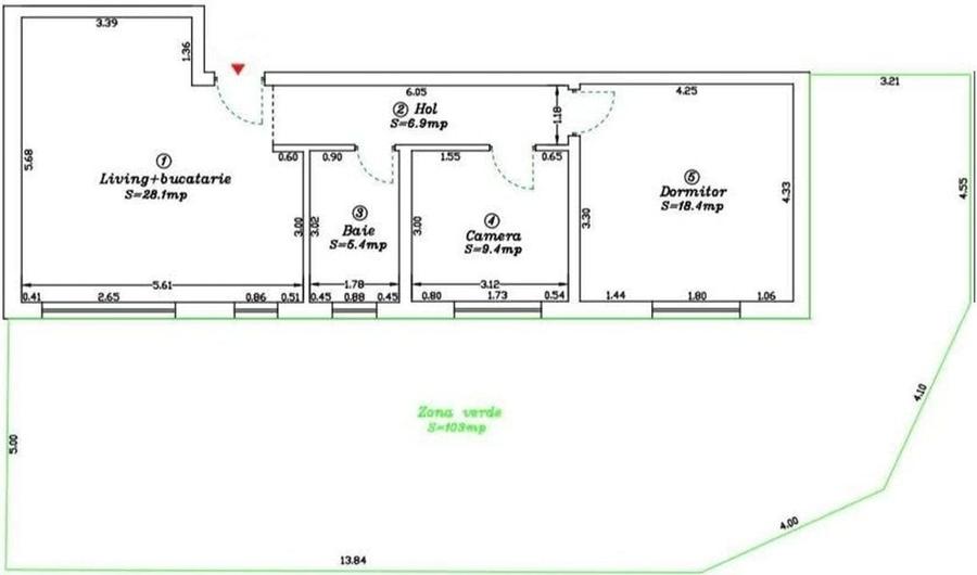 GRADINA 105 mp. Aproape de Zone2 si Mega Image. Decomandat. - 6