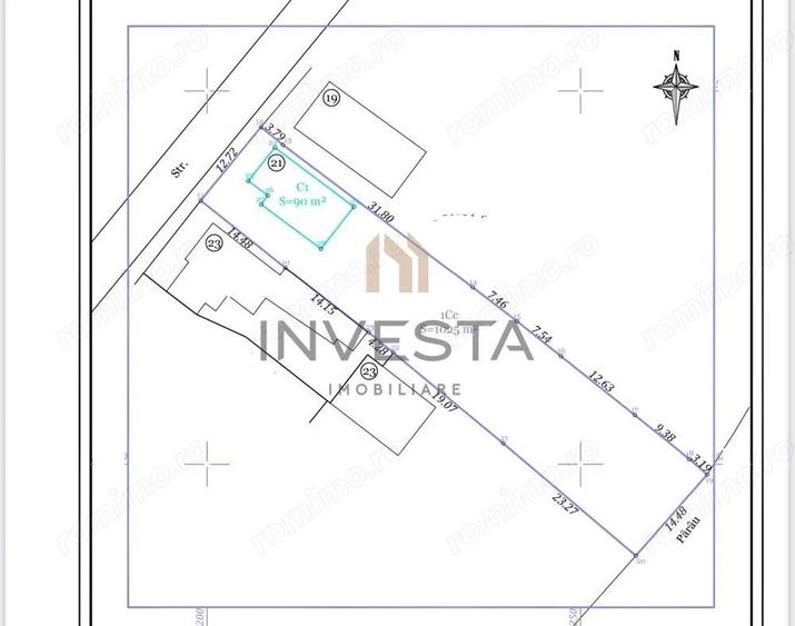 Teren 1025 mp cu casa demolabila zona strazii Gheorghe Doja! - 3