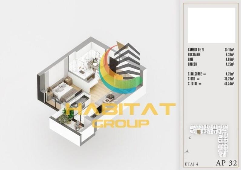 Pallady Garsoniera dec. 41 mp LUX vis-a-vis Parcul Teilor - 2