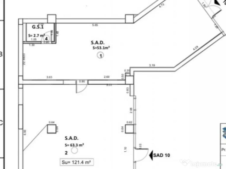 Spa?iu comercial, 121,40 mp, zona Centrala - 1