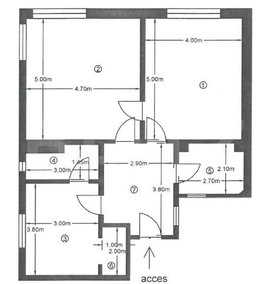 Apartament 3 camere, 77 mp, zona Hotel Napoca - 6