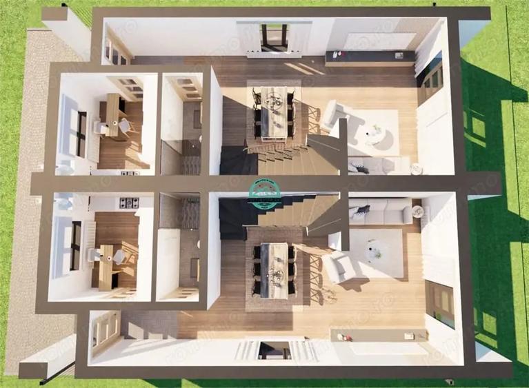 Casă cu Teren 230 Mp în Corunca