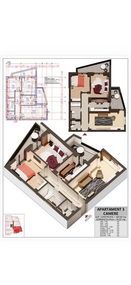 Apartament cu 2 camere decomandat în Ultracentral