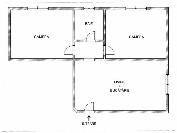 Apartament cu 2 camere decomandat în Mărăști