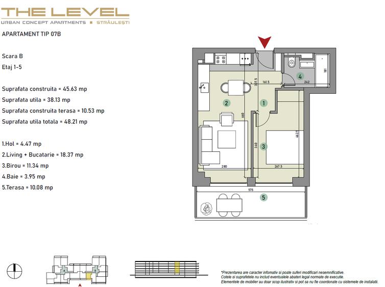 Direct Dezvoltator - "The Level Apartments faza 3" - Baneasa - Studio dublu - 1