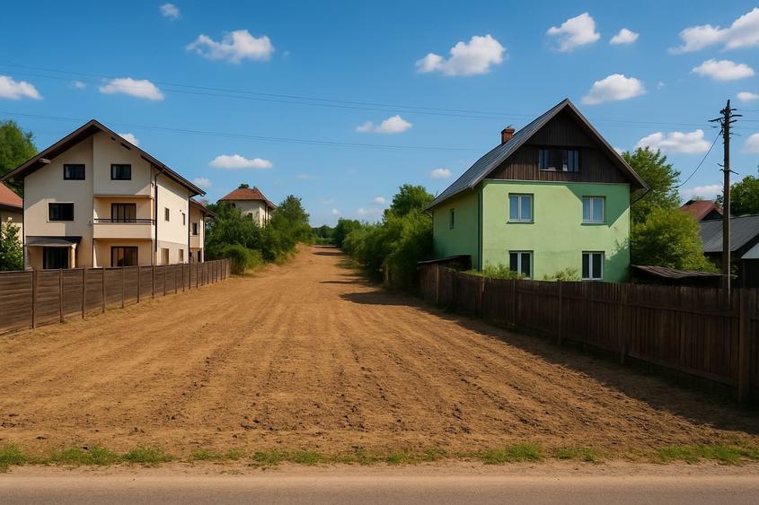 Teren 1000 mp, intravilan, deschidere 25 ml - stradal - Stafanesti - 8