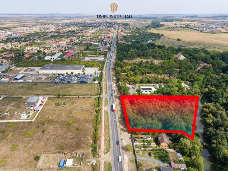 Teren 7.500 mp cu FS 91 m la E70 si Bega – ideal dezvoltare servicii