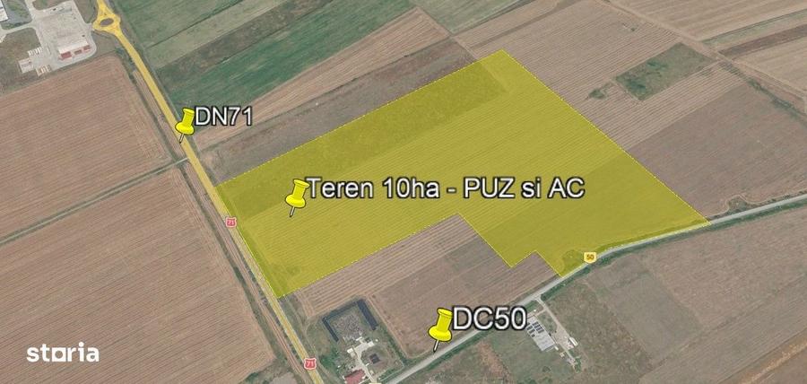 Teren industrial 10ha | Ulmi langa Arctic | PUZ-AC - 2
