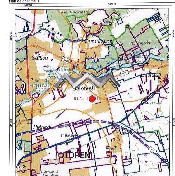 Teren 9700 mp Balote?ti Ideal ansamblu reziden?ial, acces rapid, uti - 1