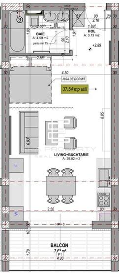 Apartament 1 camera - etaj 1 - intabulat - la cheie - zona Aeroport Sibiu - 8