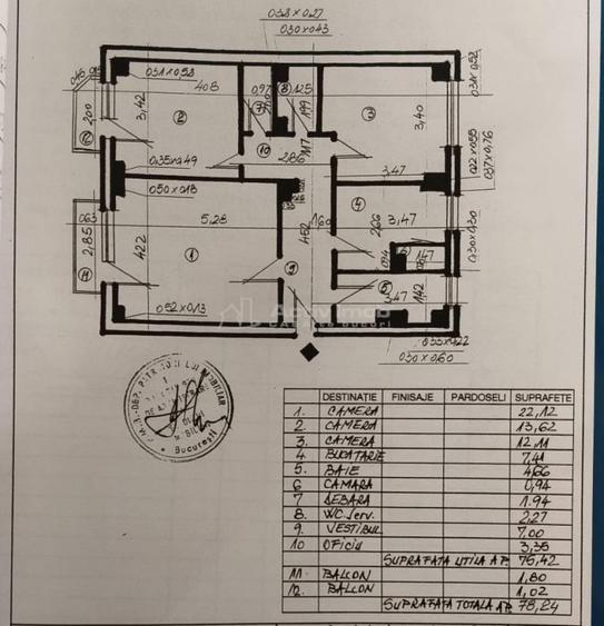 Apartament cu 3 camere decomandat în Decebal