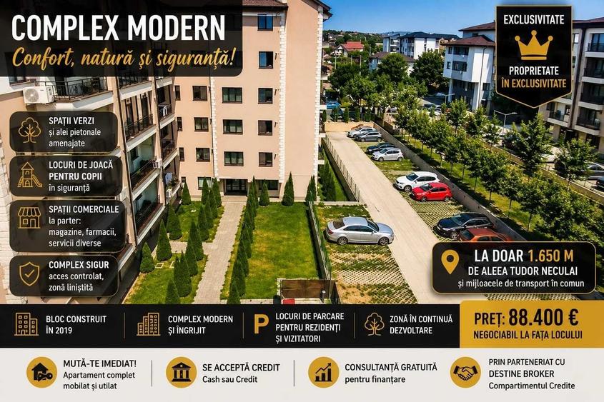 Apartament cu 2 camere decomandat în Cug