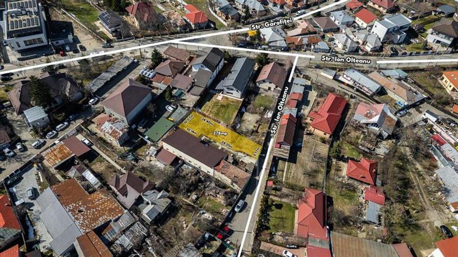 CHITILA,TEREN INTRAVILAN 278 MP,CASA DEMOLABILA,UTILITATI,ASFALT - 3