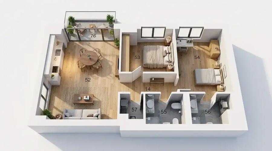 3 Camere Premium | Aviatiei | Promenada |Comision 0 | - 1