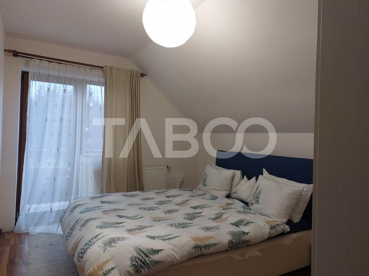 Duplex de vanzare P+M 100 mpu 4 camere curte libera 110 mp Cisnadie - 7